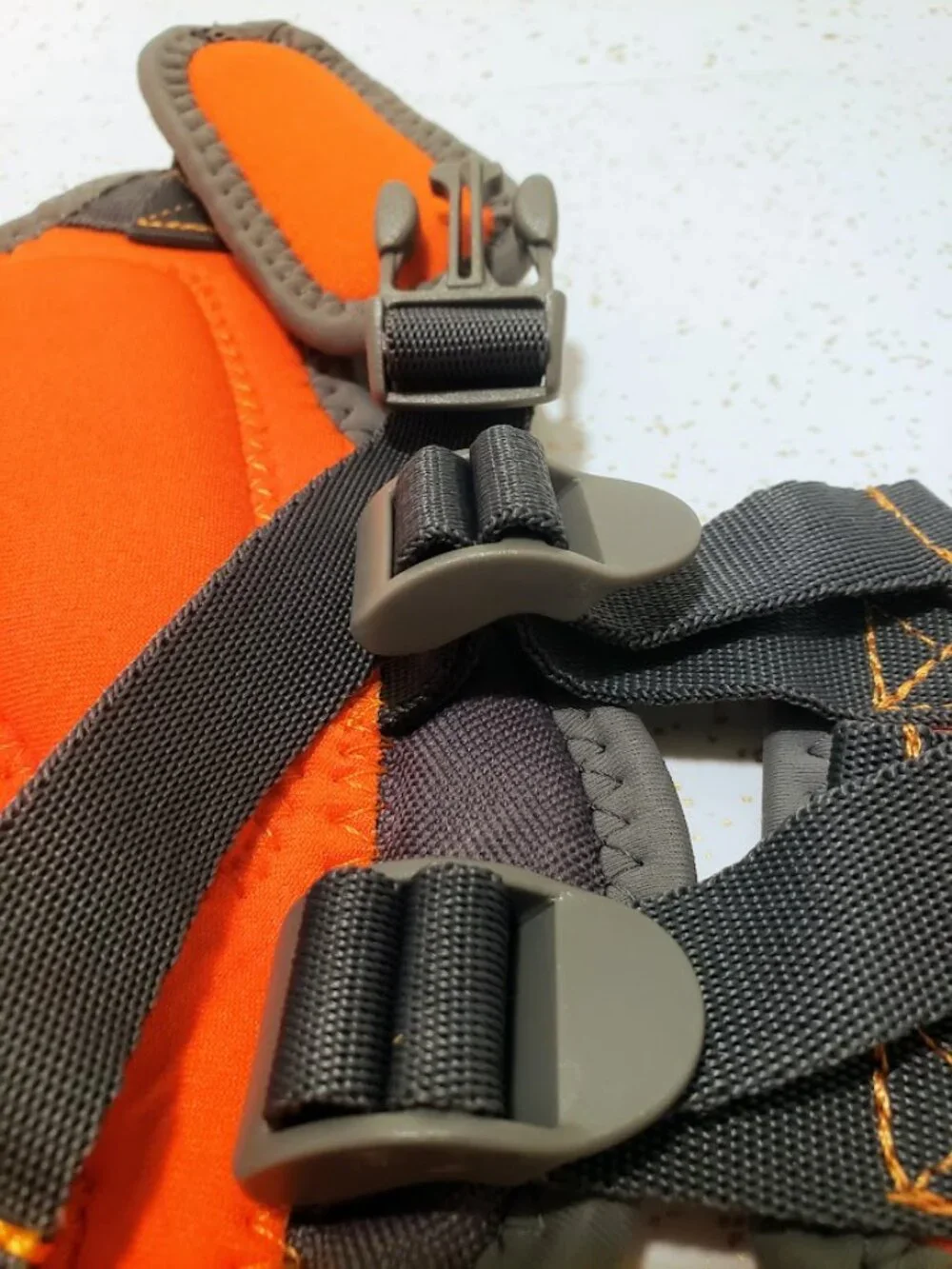 Outward Hound Orange Dog Life Jacket Vest Safety Harness Size XS